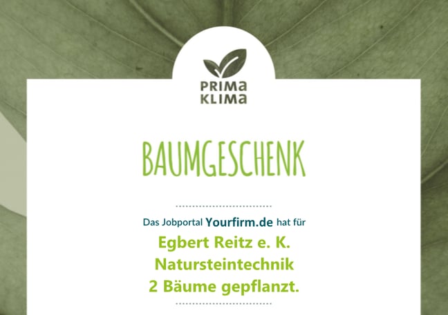 Stellenanzeigen, die Bäume pflanzen?