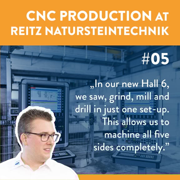 Podcast preview episode 5: CNC production at REITZ Natursteintechnik.