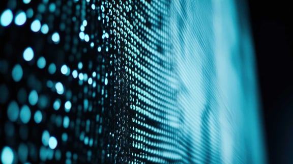 Close-up of a high-resolution pixel structure for modern displays. Precise manufacturing processes for bright, high-contrast screens.